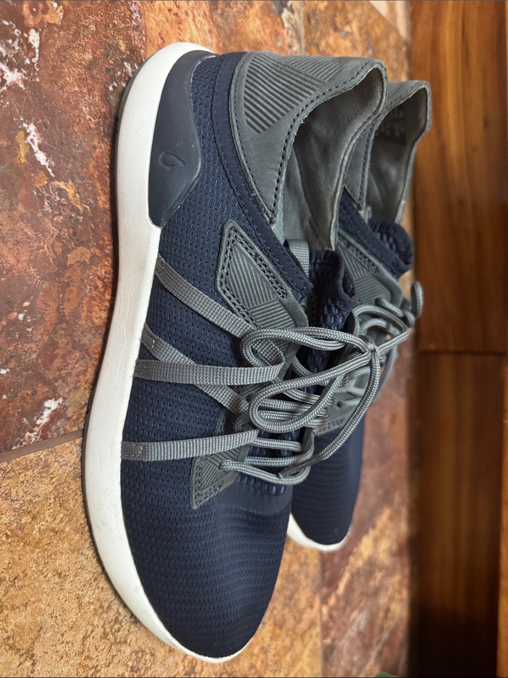 OluKai Navy and Gray Lightweight Athletic Sneakers